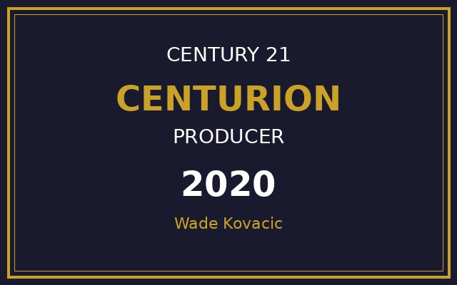 CENTURION Producer Award 2020 — Wade Kovacic